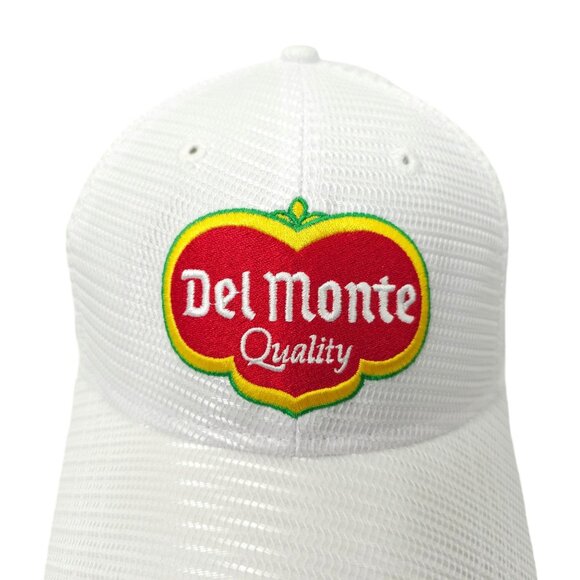 Del Monte Quality Mesh Snapback Cap Embroidered Logo Patch Trucker Baseball Hat - Picture 7 of 13